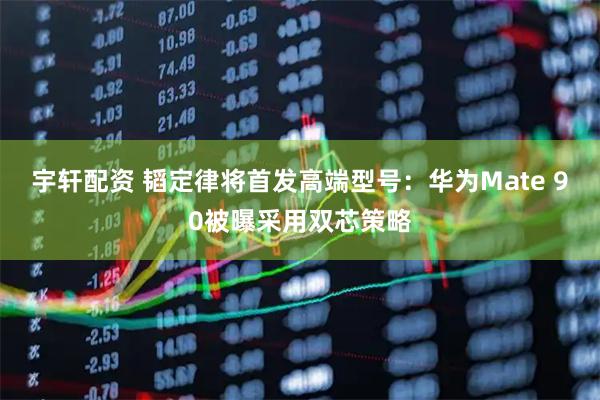 宇轩配资 韬定律将首发高端型号：华为Mate 90被曝采用双芯策略